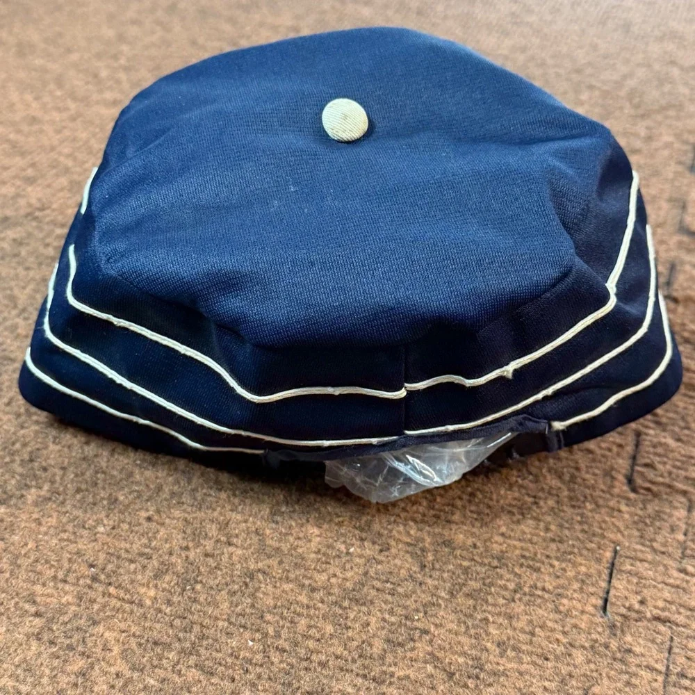 Vintage Chicago White Sox MLB Annco Painter Hat Navy Blue Stripe Snapback Large